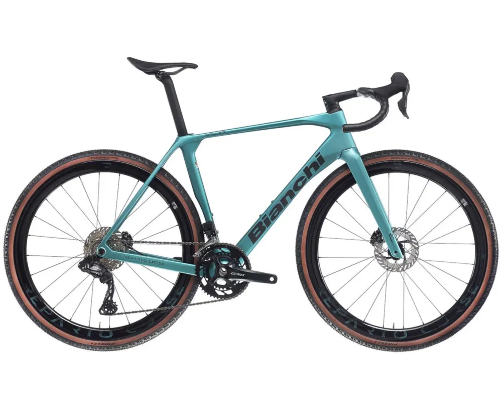 Versand Am Gleichen Tag Impulso RC GRX825 Di2 2x12-fach - Carbon Gravel Bike 2025 | celeste metallic 58 cm