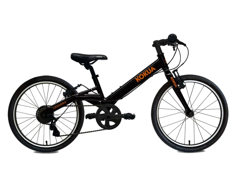 Neu LIKEtoBIKE 20 Zoll Kinderfahrrad 7-Gang Schaltung Sondermodell | schwarz-orange