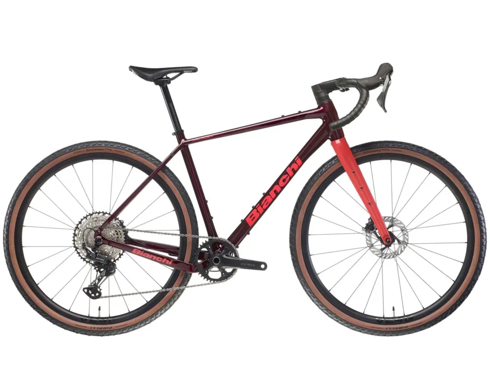 Arcadex AL GRX 610/822 Disc 1x12-fach - Gravel Bike 2026 | burgundy-coral red 28" - L Zertifiziert
