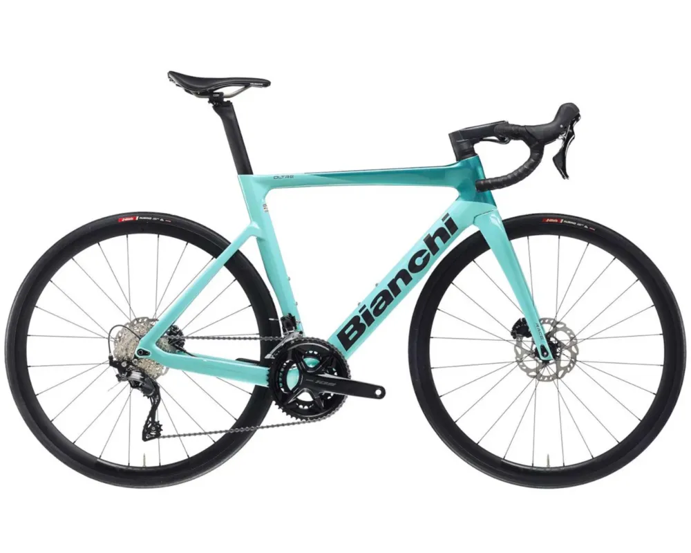 Sonderaktion Oltre Race 105 Di2 2x12-fach - Carbon Rennrad 2025 | celeste-full glossy 50 cm
