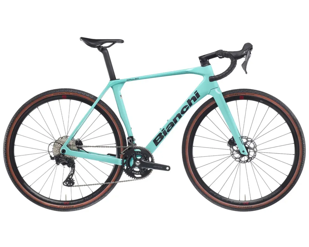 Billig Impulso Comp GRX 610/820 Disc 2x12-fach - Carbon Gravel Bike 2025 | celeste 28" - XL