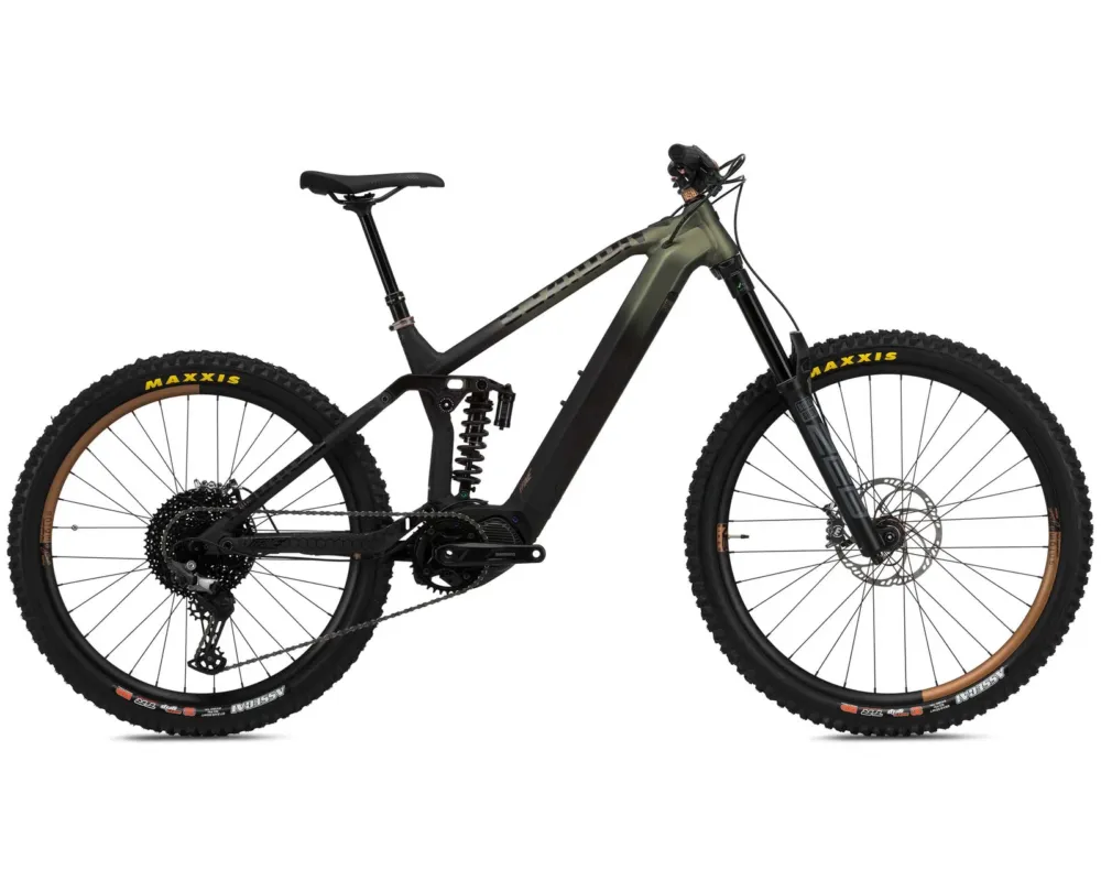 E-Fine 1 170 Shimano EP8/630Wh - Elektro MTB-Fully 2024| black-green M Versand Am Gleichen Tag