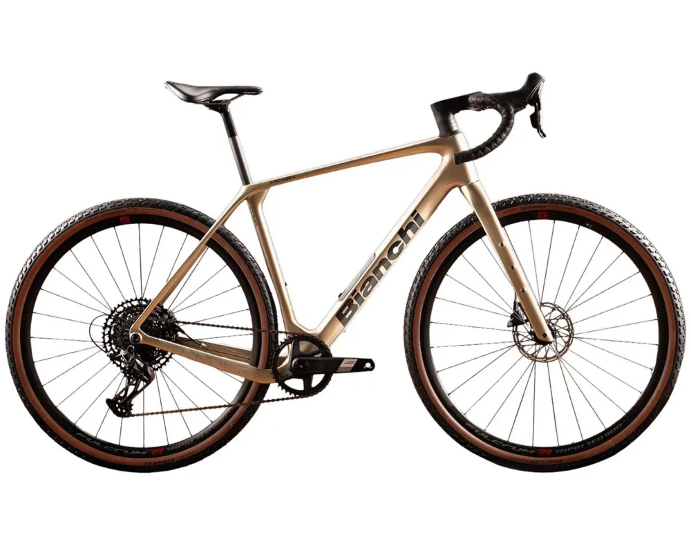 Markenprodukt Arcadex Comp GRX 610/822 Disc 1x12-fach - Carbon Gravel Bike 2025 | gold-black 28" - L