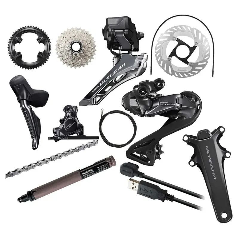 Versand Am Gleichen Tag Shimano Ultegra Di2 R8150P Power Meter 2x12s Fahrradkomponentengruppe - 175 mm 52-36t