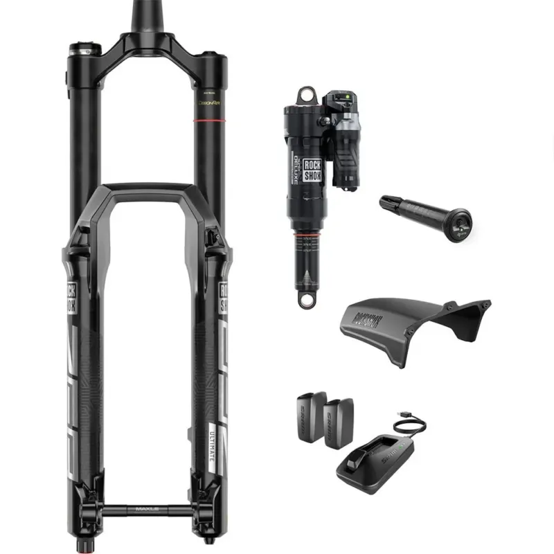 Versand Am Gleichen Tag RockShox Flight Attendant ZEB 170 mm/SuperDelux 205x60 mm Specialized Enduro 20-22 MTB-Gabel - 29´´