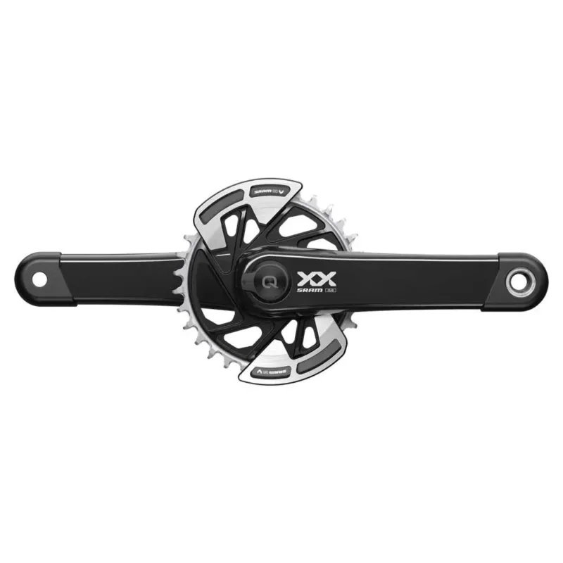 Rabatt Sram XX Eagle Spindle Q174 CL55 DUB Kurbelgarnitur mit Leistungsmesser - 165 mm