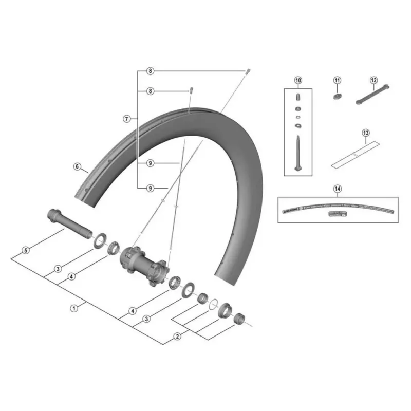 Billig Shimano WH-R8170-C60-TL-F Speiche - 262 mm
