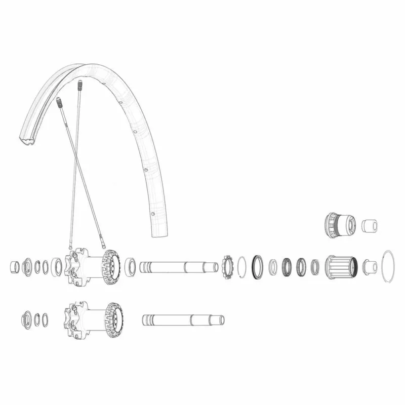 Mavic Crossmax PRO 19 29´´ hintere Speichen - 29´´ Solange Der Vorrat Reicht