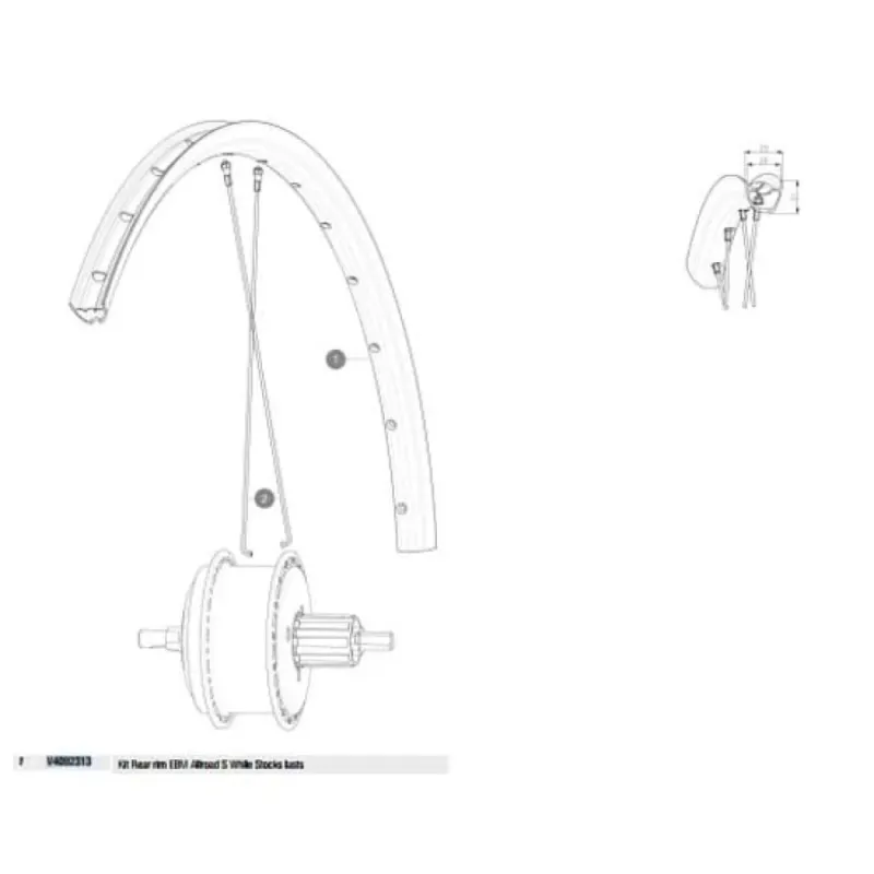 Solange Der Vorrat Reicht Mavic Rear EBM Allroad S Rennradfelge - 700 - 28´´
