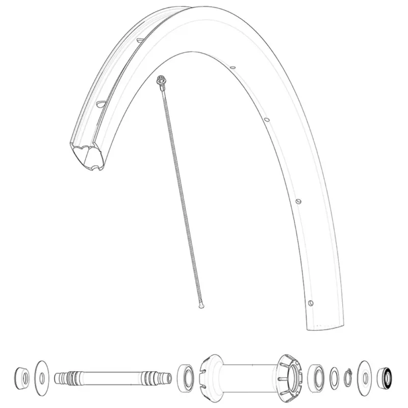Nur Für Kurze Zeit Mavic Kit 9 Front Cosmic SL 40 RB Speichen - 271 mm