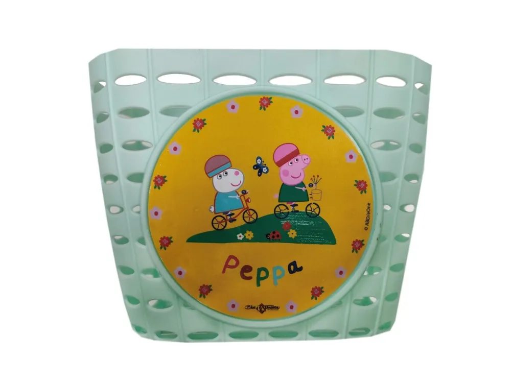 Kinderkorb Bike Fashion Peppa Pig türkis, mit Motiv Gratis Versand