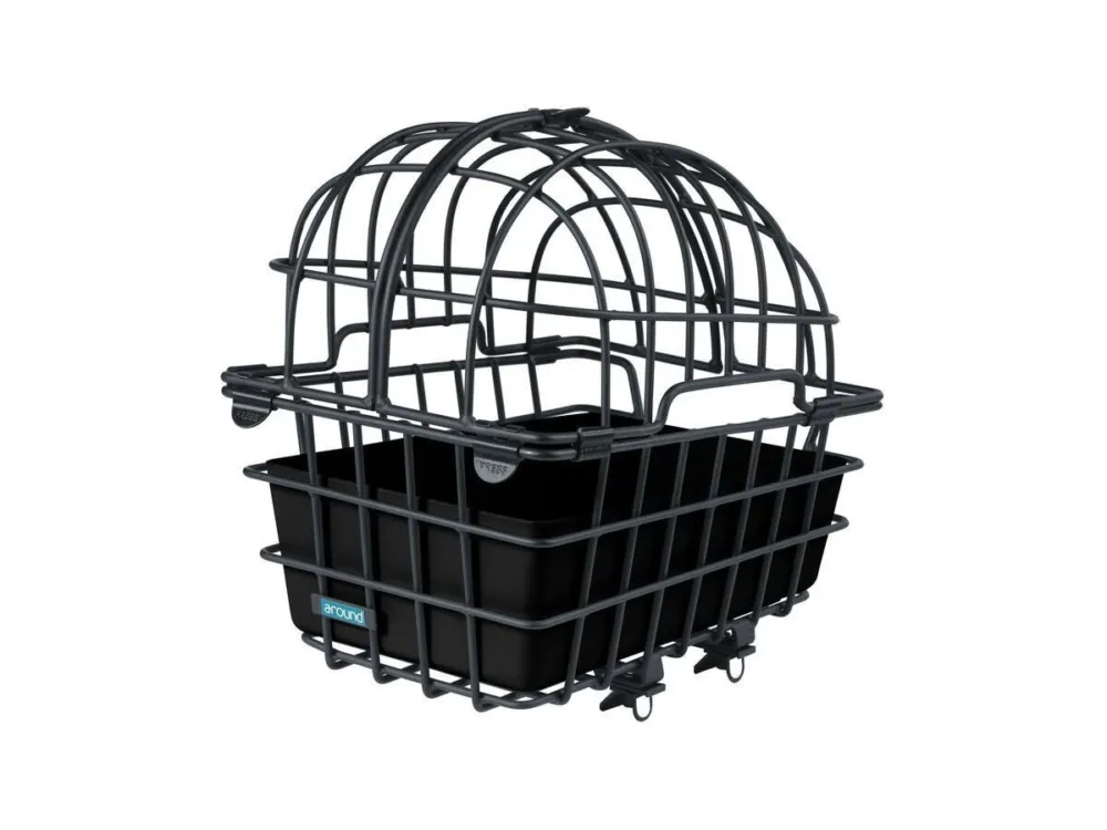 Direktkauf Mijnen Pieper HR-Tierfahrradkorb Luna 50x36x50cm, schwarz, weitmaschig
