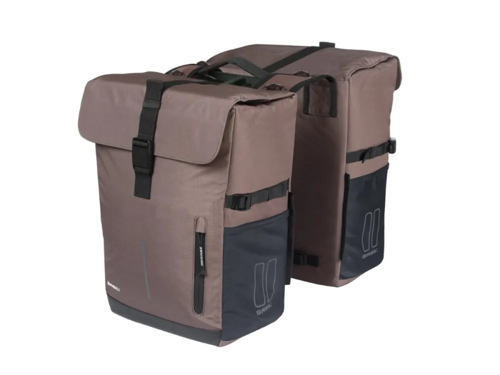 Kostenloser Versand Basil - Doppelpacktasche Basil Move MIK braun, 27x16x38cm (2x), 30ltr