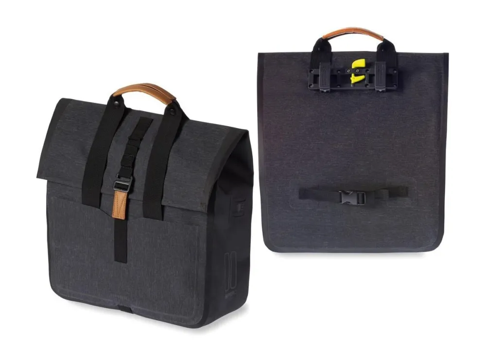 Basil - Shoppertasche Basil Urban Dry wasserdicht charcoal melee 20 Ltr Geprüft