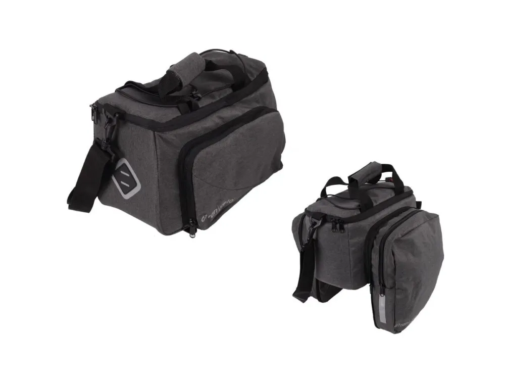 Neue Kollektion Atranvelo - System Fahrradtasche Atranvelo Zap grau,33x20x16cm,18,5ltr,880g,AVS Adapter